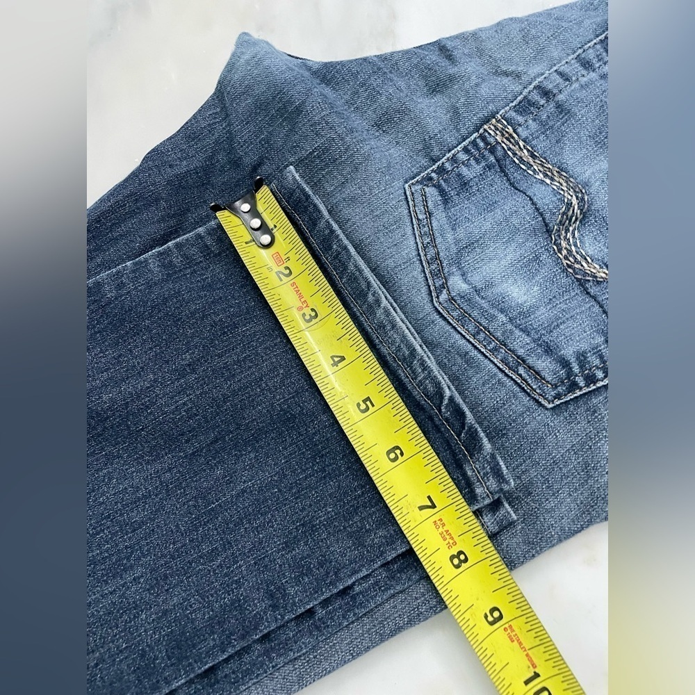 7 for All Mankind, waist 34, the Slimmy, straight leg dark wash jeans - Picture 10 of 10